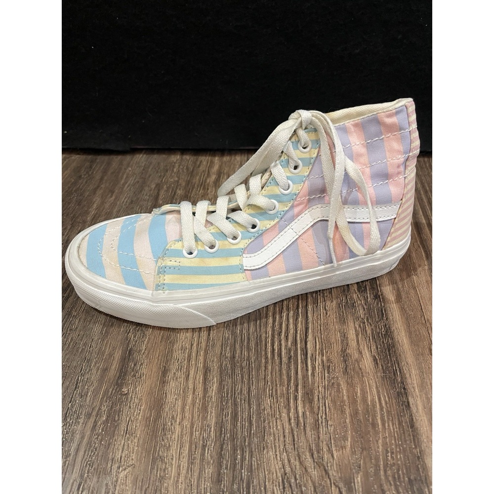 Vans Soft Girl Coquette Pastel Indie Sk8-Hi Tapered Skate High Top Shoes Size 8